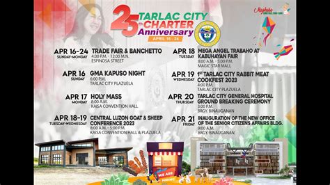 Tarlac City Charter Anniversary .
